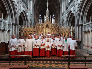 Crediton Church Choir sang in Lichfield Cathedral
