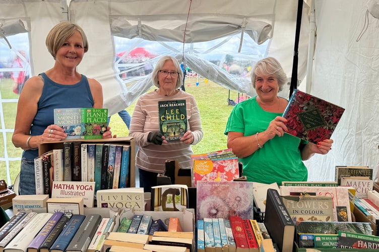 Morchard Bishop Memorial Hall Library and Book Swap sold books at the Fun Day. AQ 8145