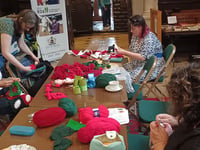 Exeter prepares for Women's Rugby World Cup with crochet exhibition