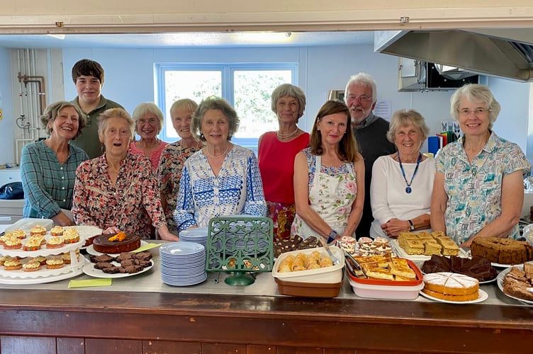 10 August 2025 Sandford Summer Show Tea and a wide selection of homemade treats were served (Will Goddard, Crediton Courier