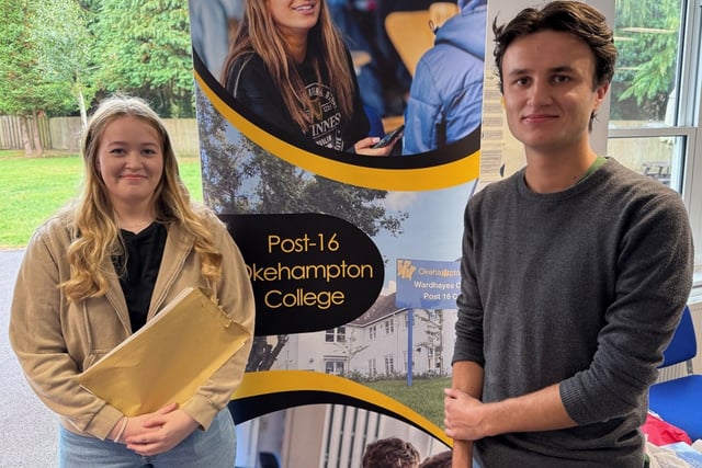 Okehampton College students collect A-level results 