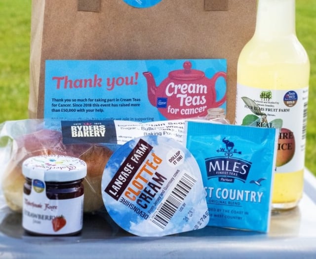Cancer charity will deliver cream tea to your door