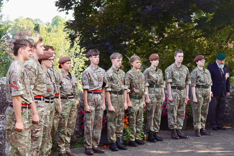 Crediton Army Cadets attended the service