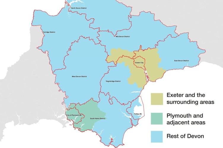 Exeter's proposal for the new unitary Devon setup