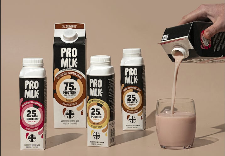 Crediton Dairy Pro-Mlk products.