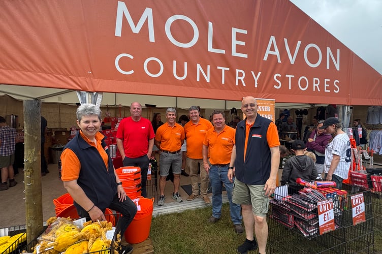Mole Avon Country Stores were busy on their stand all day at the Okehampton Show.  AQ 9855
