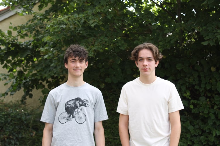 Zeph Corthorn (left) and Toma Radulescu (right) are to continue studies in the Sixth Form at Queen Elizabeth’s.
