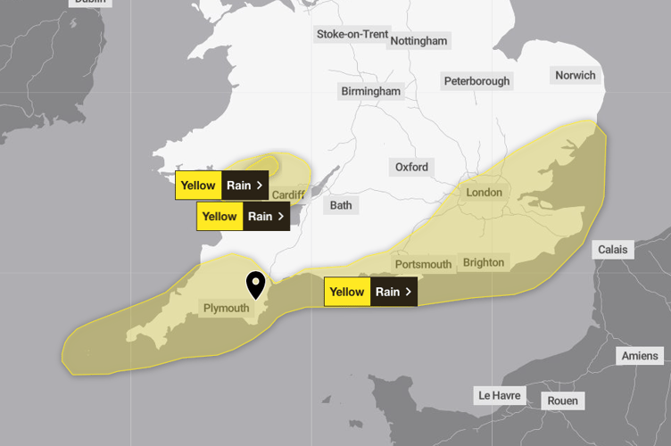 The warning comes into force from 10pm tonight