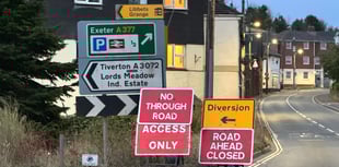 A377 in Crediton reopens but will close again at 7am tomorrow
