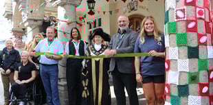 Yarn art on display in Exeter to mark Women’s Rugby World Cup
