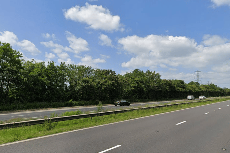 The fire occurred at a hard shoulder on the M5 northbound between Junction 27 and 28, near Cullompton.