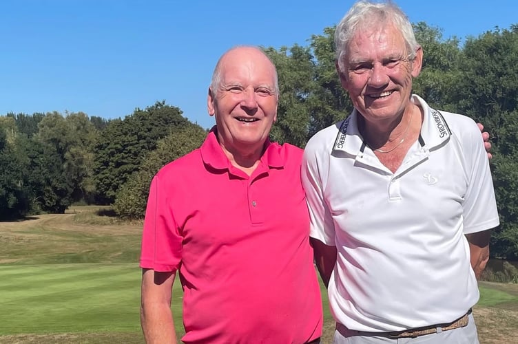 Seniors Open winners, Kevin Nicholls and John Pollard.