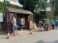 Cheriton Fitzpaine 'clean sweep' brightens up village