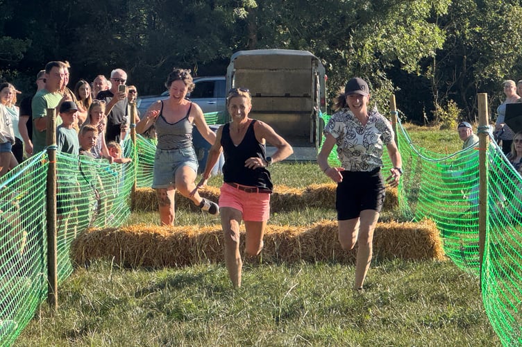 During one of the adults races. AQ 1371