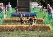 Lovely weather for duck and hound racing event