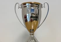 Redlands League of Friends' new skittles trophy