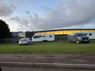 Travellers leave Crediton Tesco/Surgery site