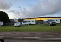 Travellers leave Crediton Tesco/Surgery site