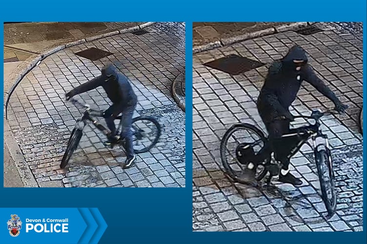 Police would like to identify the two individuals on bikes seen outside the museum.