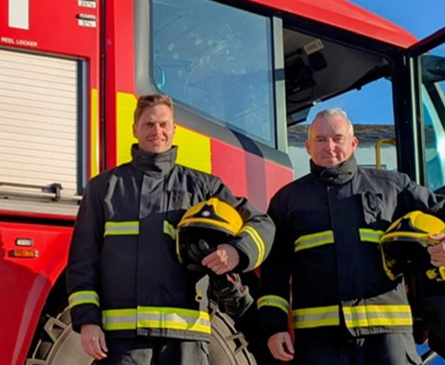 Exeter Airport firefighters raise over £2,500 for charity