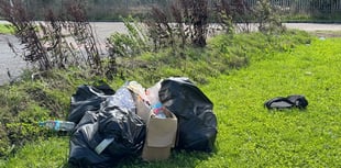 Piles of rubbish remain after travellers leave Crediton
