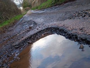 Letter: Appalling state of the road through Gunstone
