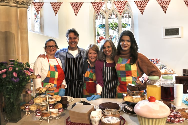 Cakes and refreshments were available to buy inside St Swithun's Church during the event