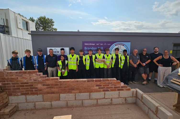 The pupils took part in Building Greater Exeter’s yearly construction work experience week