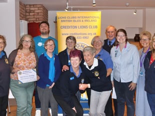 Crediton Lions' firewalk aids local charities