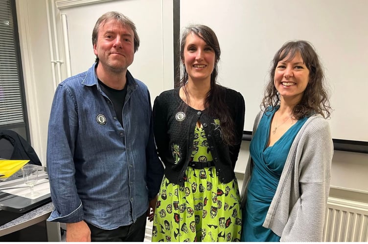 From left, Dr David Clarke, Dr Diane Rodgers and Dr Sophie Parkes-Nield