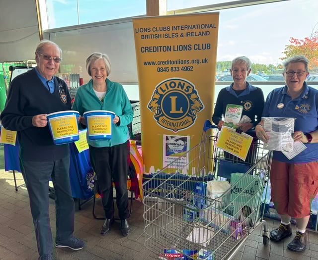 Crediton Lions appeal for donations to send to Ukraine

