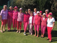 Ladies ‘in the pink’ at Downes Crediton Golf Club
