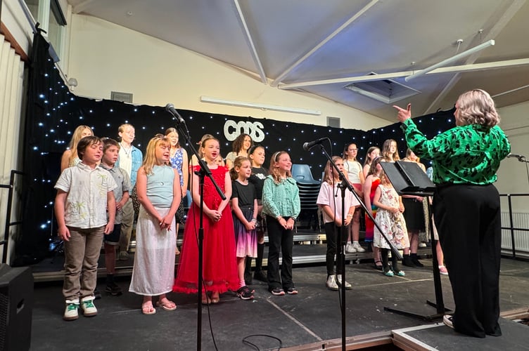 CODS Crediton Youth Theatre Academy members sang a madly of 80’s hits each evening. AQ 3507