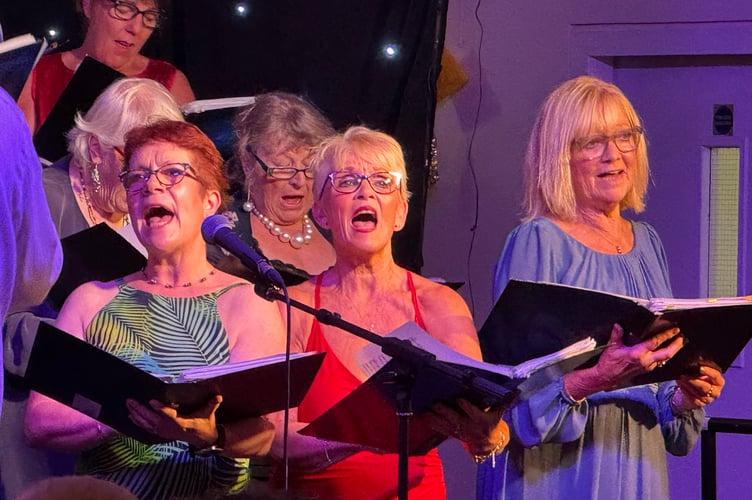 Some of the CODS singers during the Sounds of the 80’s evening.  AQ 3543
