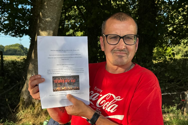 Ian Cann, pictured, will take part in the Lions Firewalk on October 4.  AQ 1395

