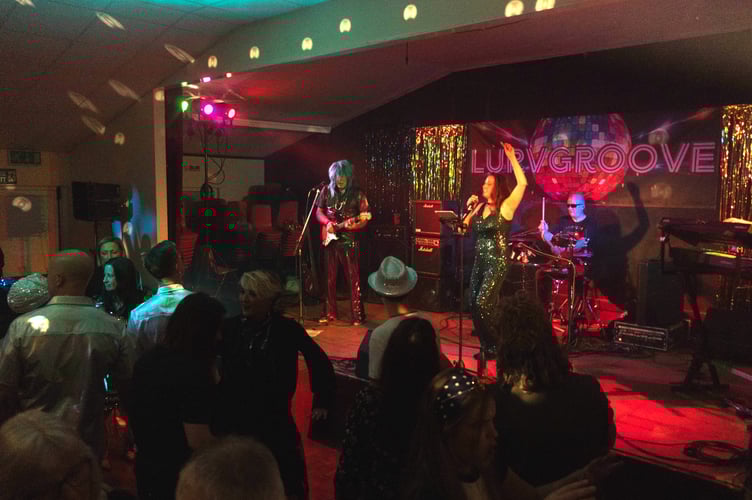 At last year’s LurvGroove disco spectacular at Sandford Parish Hall.
