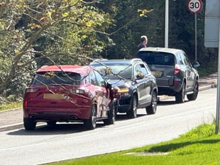 Two-car crash slows Crediton traffic