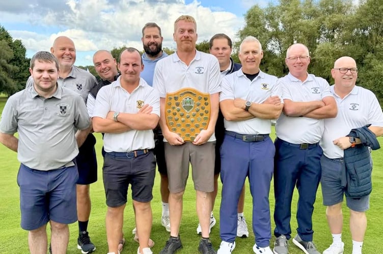 The Downes team competing in the East Devon League