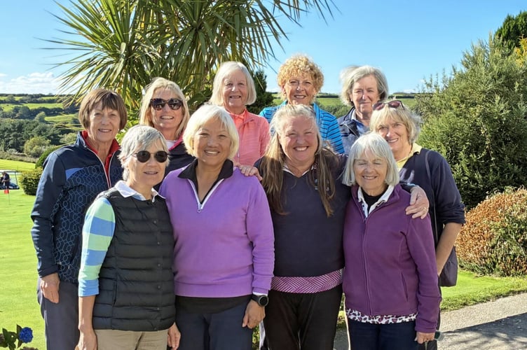 Ladies on the away golf trip to Bowood Park