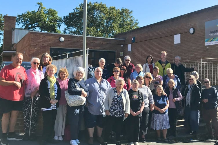Swimmers mark the last day of Exeter's Northbrook Pool