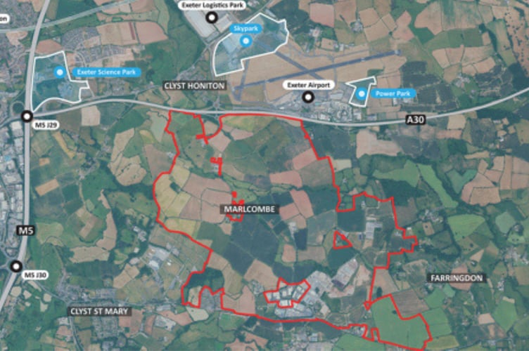 Projected location of new town