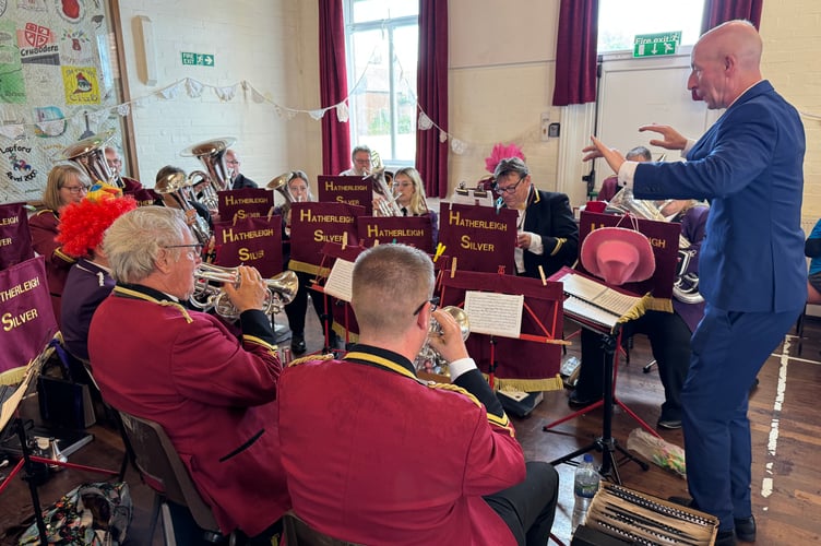 Hatherleigh Silver Band at The ARK’s 10th birthday. AQ 2914