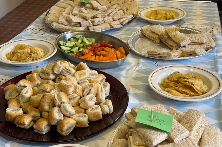 There was a wonderful spread for the Mad Hatters Tea Party. AQ 2890