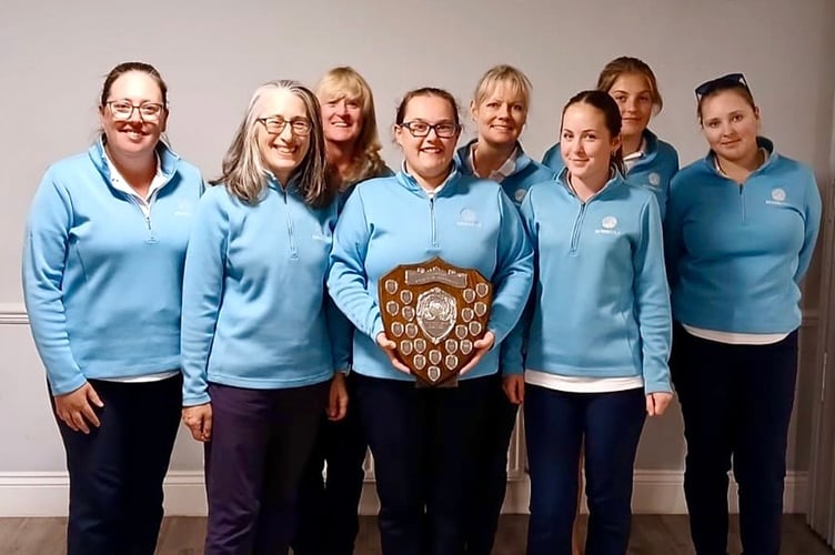 Women’s South West Finals winners, with Downes own Tracey Chandler, second left, back row.
