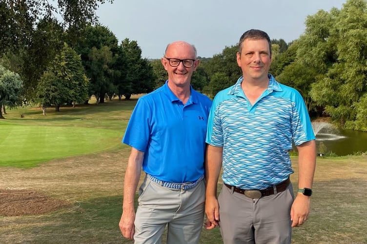 Steve Whyte and Tristan Kershaw who both enjoyed excellent wins recently at Downes Crediton Golf Club.