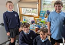 Sandford School Harvest gifts went to Foodbank