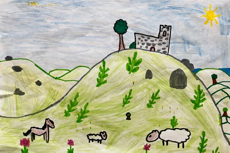 Best Landscape Artist 7-11 years category runner up by Constance Passera.