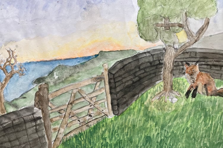 Best Landscape Artist 12-17 years category runner up by Seth Davies.