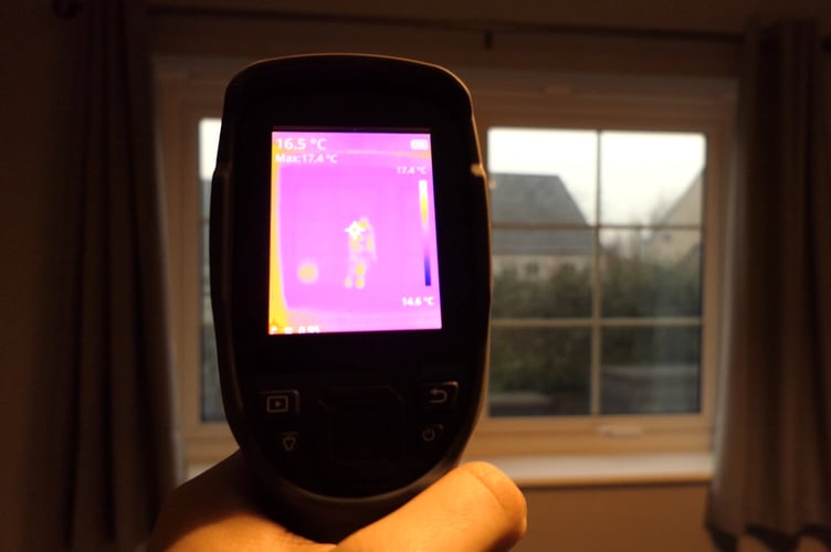 A thermal imaging camera to check for heat loss in homes and community buildings.
