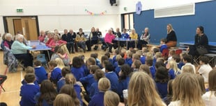 Harvest lunch at primary school